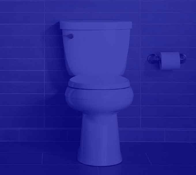 toilet white blue overlay